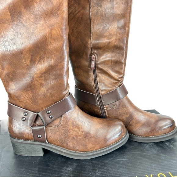 Very Volatile Tall Meridee Boots in Caramel Brown Size 8 - Picture 7 of 11